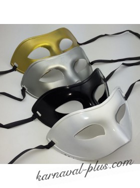 Венецианская однотонная маска, цвета микс